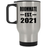 Roommate Established EST. 2021 - Silver Travel Mug