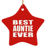 Best Auntie Ever - Star Ornament