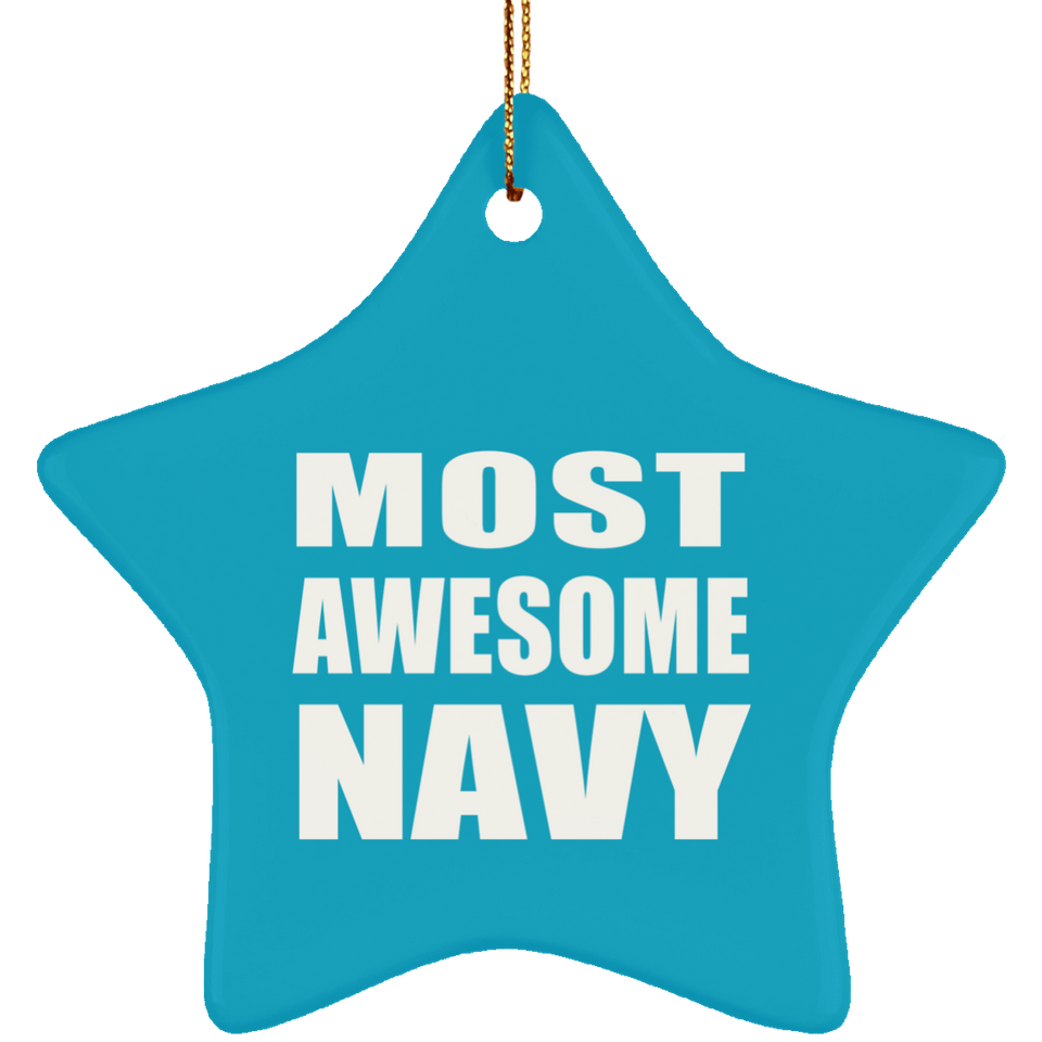 Most Awesome Navy - Star Ornament