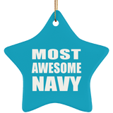 Most Awesome Navy - Star Ornament