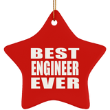 Best Engineer Ever - Star Ornament