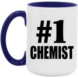 Number One #1 Chemist - 15oz Accent Mug Purple