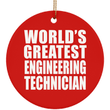 World's Greatest Engineering Technician - Circle Ornament
