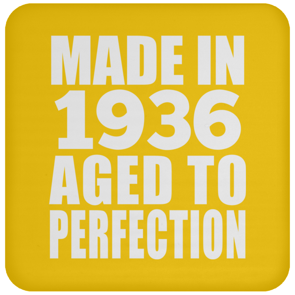 88th Birthday Made In 1936 Aged to Perfection - Drink Coaster