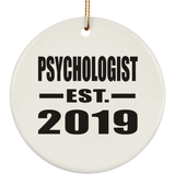 Psychologist Established EST. 2019 - Circle Ornament