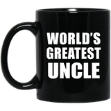 World's Greatest Uncle - 11 Oz Coffee Mug Black