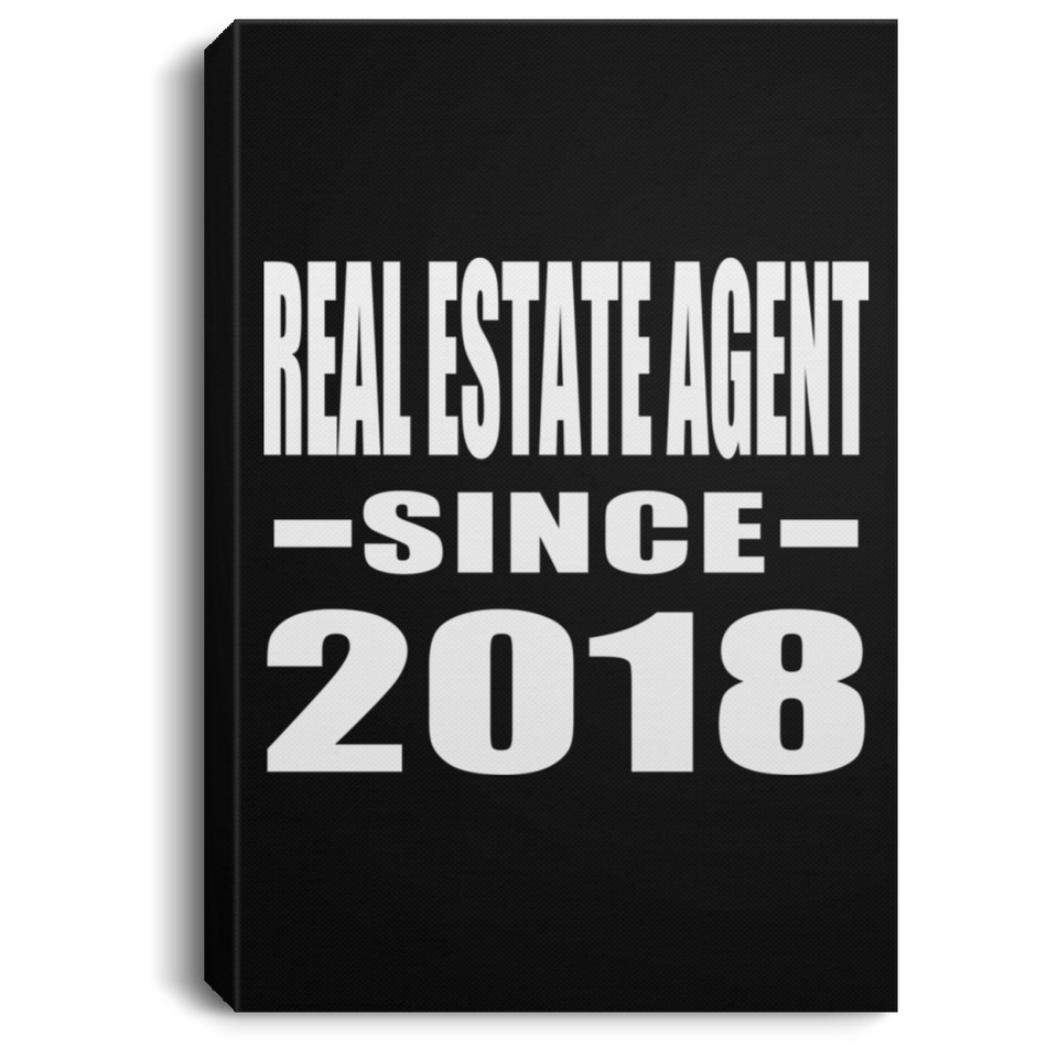 Real Estate Agent Since 2018 - Canvas Portrait