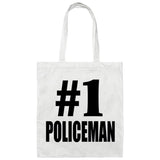 Number One #1 Policeman - Tote Bag White