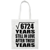 82nd Anniversary Square Root of 6724 Years Still In Love - Tote Bag White