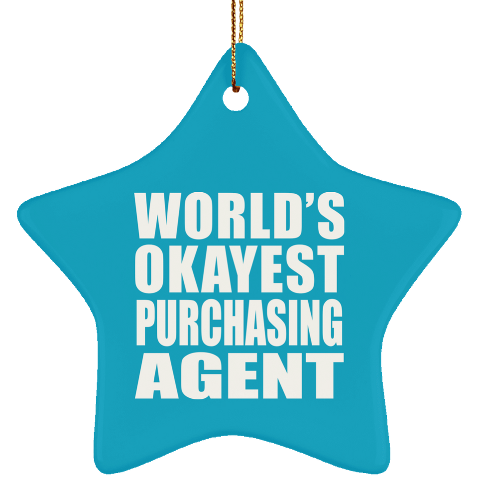 World's Okayest Purchasing Agent - Star Ornament