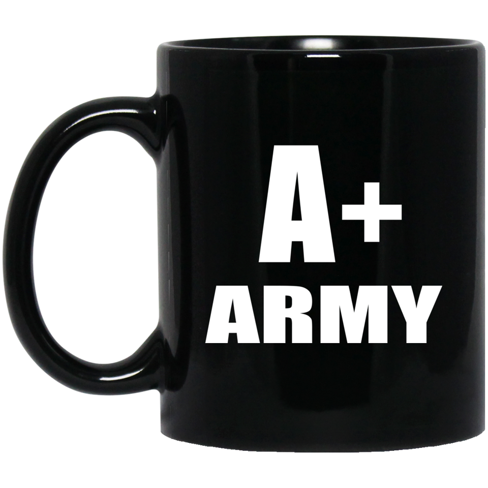 A+ Army - 11oz Coffee Mug Black