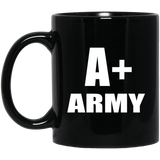 A+ Army - 11oz Coffee Mug Black