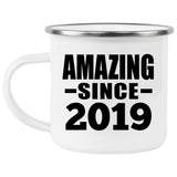 5th Birthday Amazing Since 2019 - 12oz Camping Mug