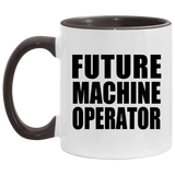 Future Machine Operator - 11oz Accent Mug Black