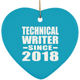 Technical Writer Since 2018 - Heart Ornament