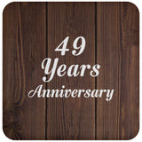 49th Anniversary 49 Years Anniversary - Drink Coaster D