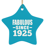 99th Birthday Fabulous Since 1925 - Star Ornament
