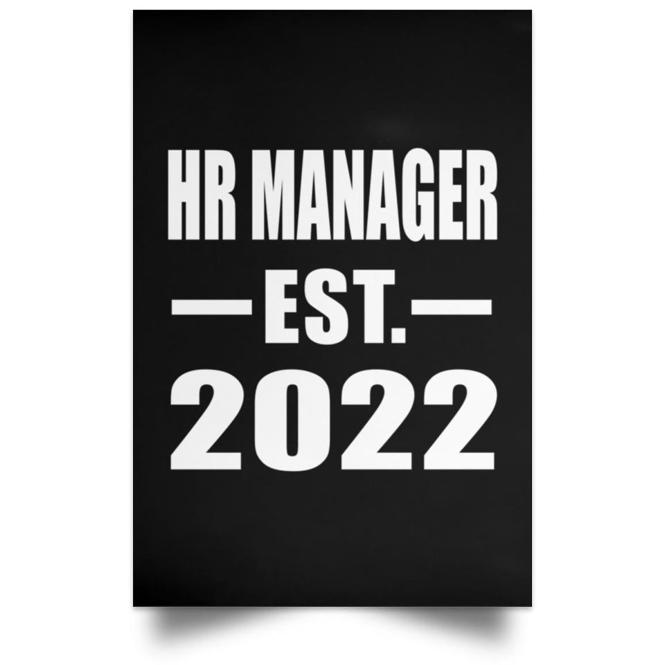 HR Manager Established EST. 2022 - Poster Portrait