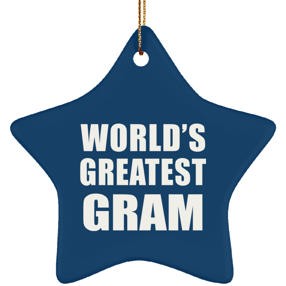 World's Greatest Gram - Star Ornament