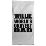 Willie World's Okayest Dad - Hand Towel