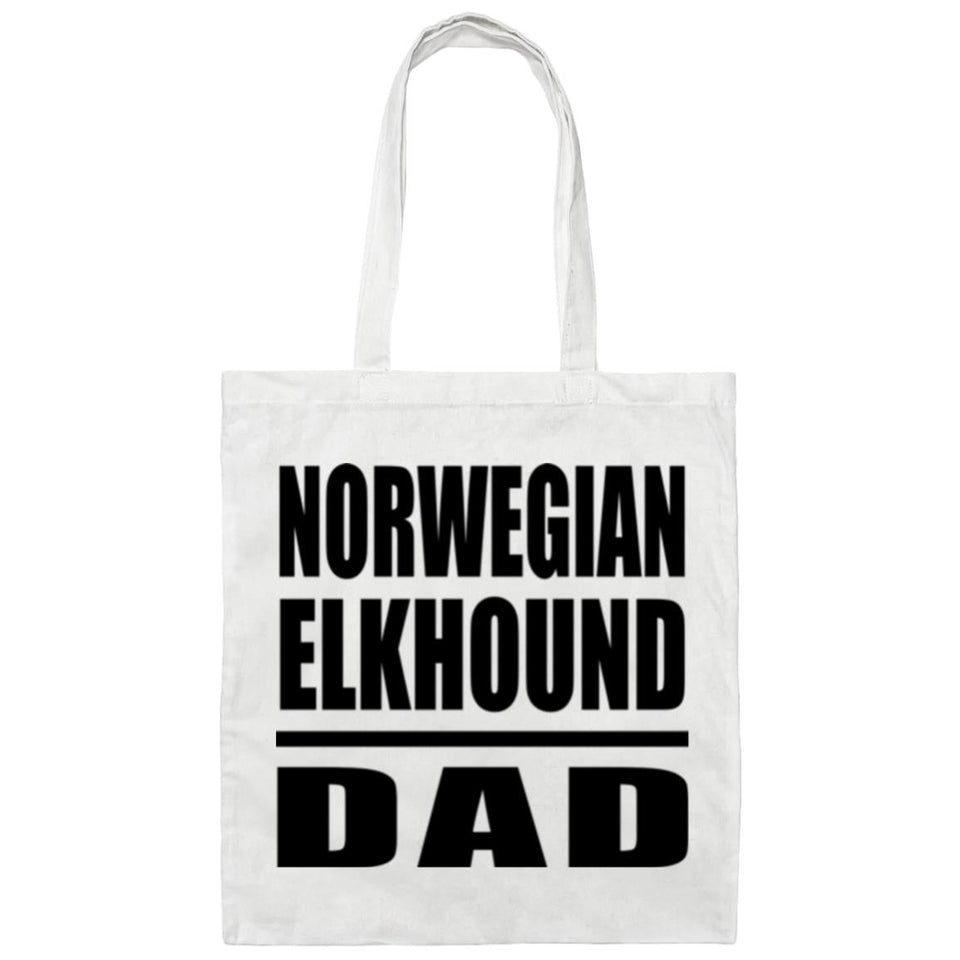 Norwegian Elkhound Dad - Tote Bag White