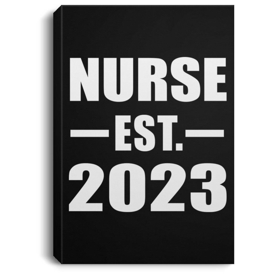 Nurse Established EST. 2023 - Canvas Portrait