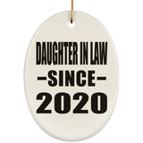 Daughter In Law Since 2020 - Oval Ornament