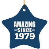 45th Birthday Amazing Since 1979 - Star Ornament