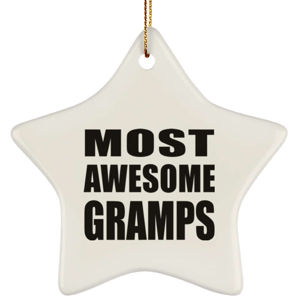Most Awesome Gramps - Star Ornament