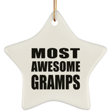 Most Awesome Gramps - Star Ornament