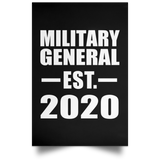 Military General Established EST. 2020 - Poster Portrait