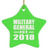 Military General Established EST. 2018 - Star Ornament