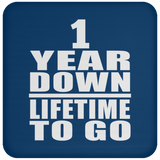 1st Anniversary 1 Year Down Lifetime To Go - Drink Coaster