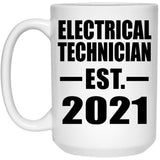 Electrical Technician Established EST. 2021 - 15oz Coffee Mug