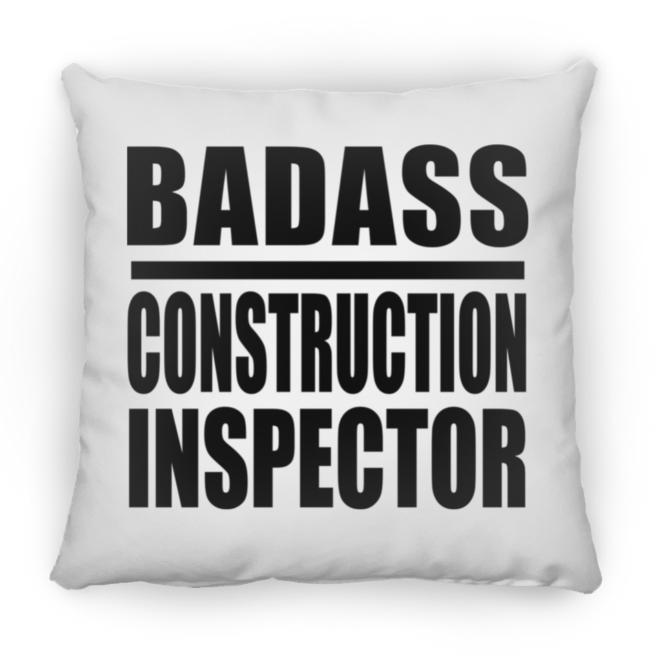 Badass Construction Inspector - Throw Pillow