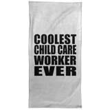 Coolest Child Care Worker Ever - Hand Towel