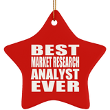 Best Market Research Analyst Ever - Star Ornament