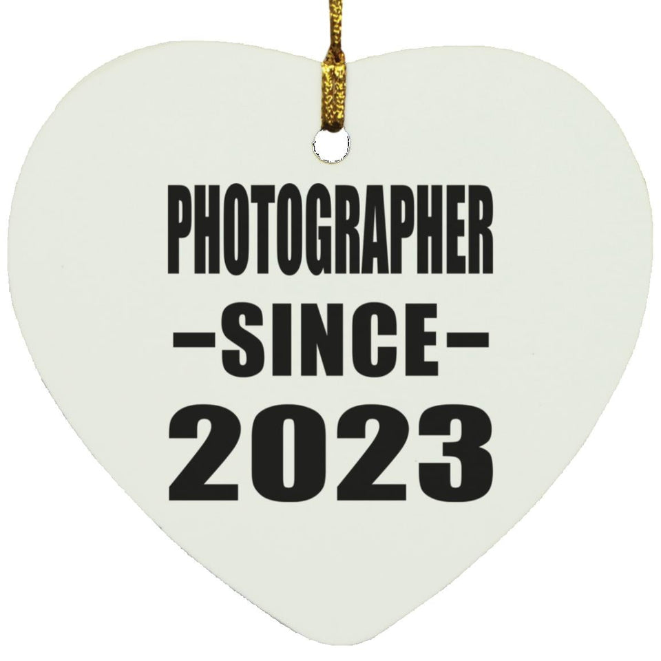 Photographer Since 2023 - Heart Ornament