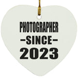 Photographer Since 2023 - Heart Ornament