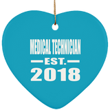 Medical Technician Established EST. 2018 - Heart Ornament