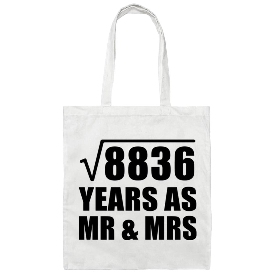 94th Anniversary Square Root of 8836 Years As Mr & Mrs - Tote Bag White
