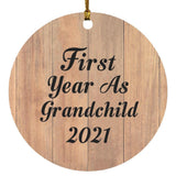 First Year As Grandchild 2021 - Circle Ornament C