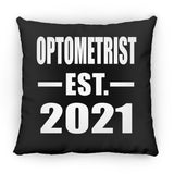 Optometrist Established EST. 2021 - Throw Pillow Black