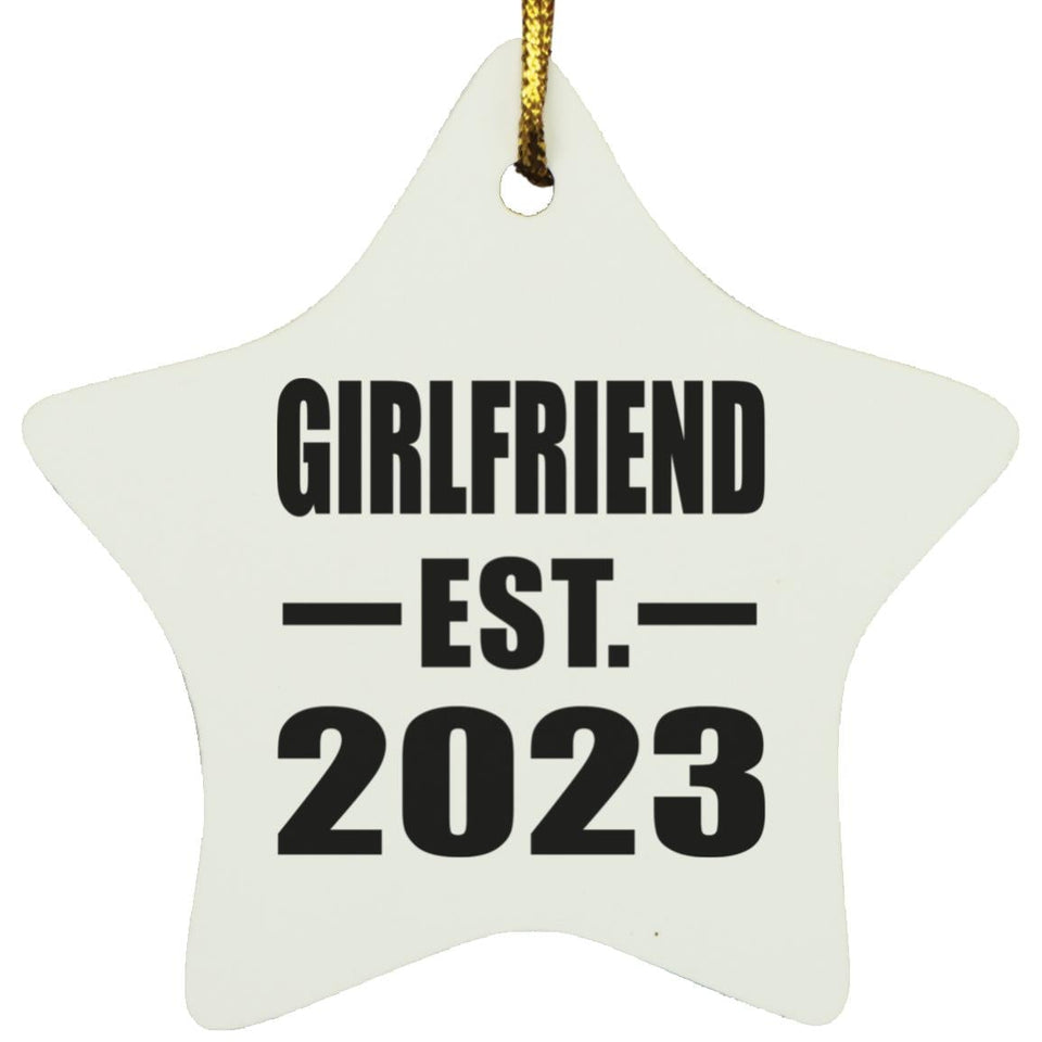 Girlfriend Established EST. 2023 - Star Ornament