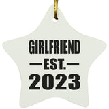 Girlfriend Established EST. 2023 - Star Ornament