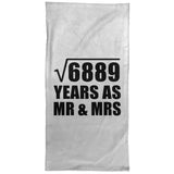 83rd Anniversary Square Root of 6889 Years As Mr & Mrs - Hand Towel