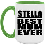 Stella Best Mum Ever - 15oz Accent Mug Green