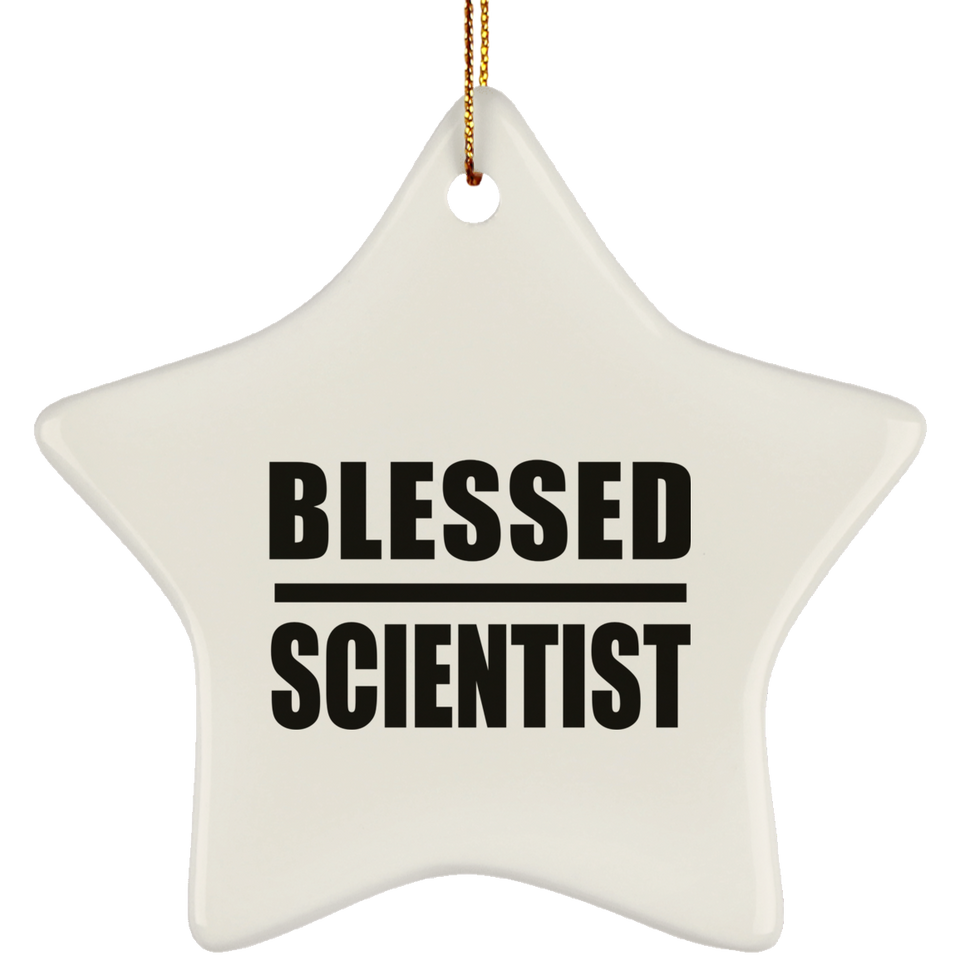 Blessed Scientist - Star Ornament