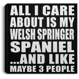 All I Care About Is My Welsh Springer Spaniel - Canvas Square
