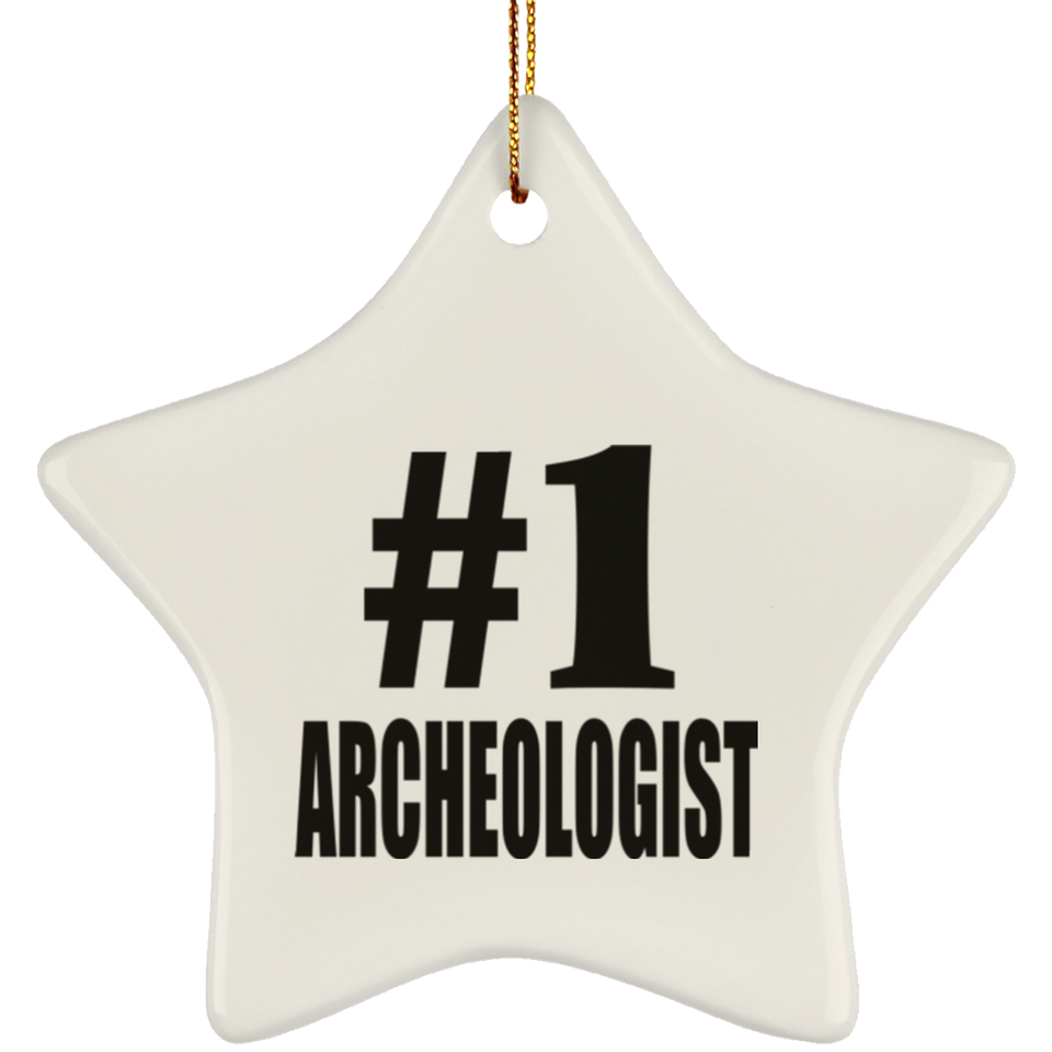 Number One #1 Archeologist - Star Ornament